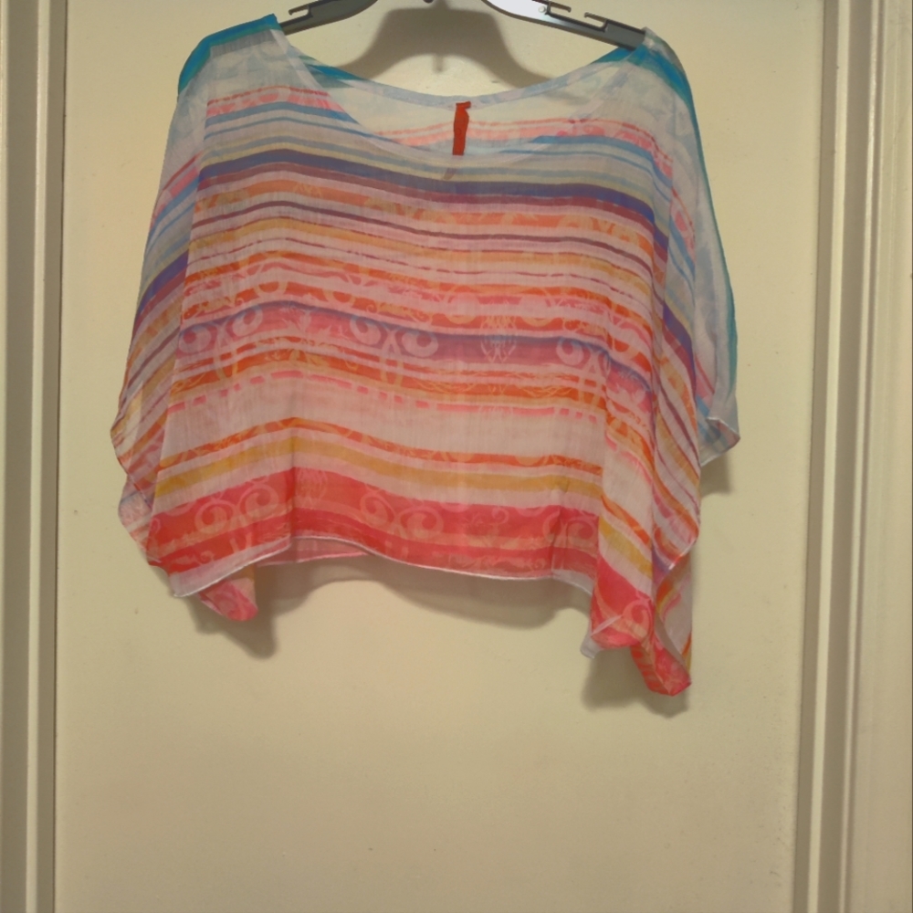 Multi Off the Shoulder Flowy Blouse